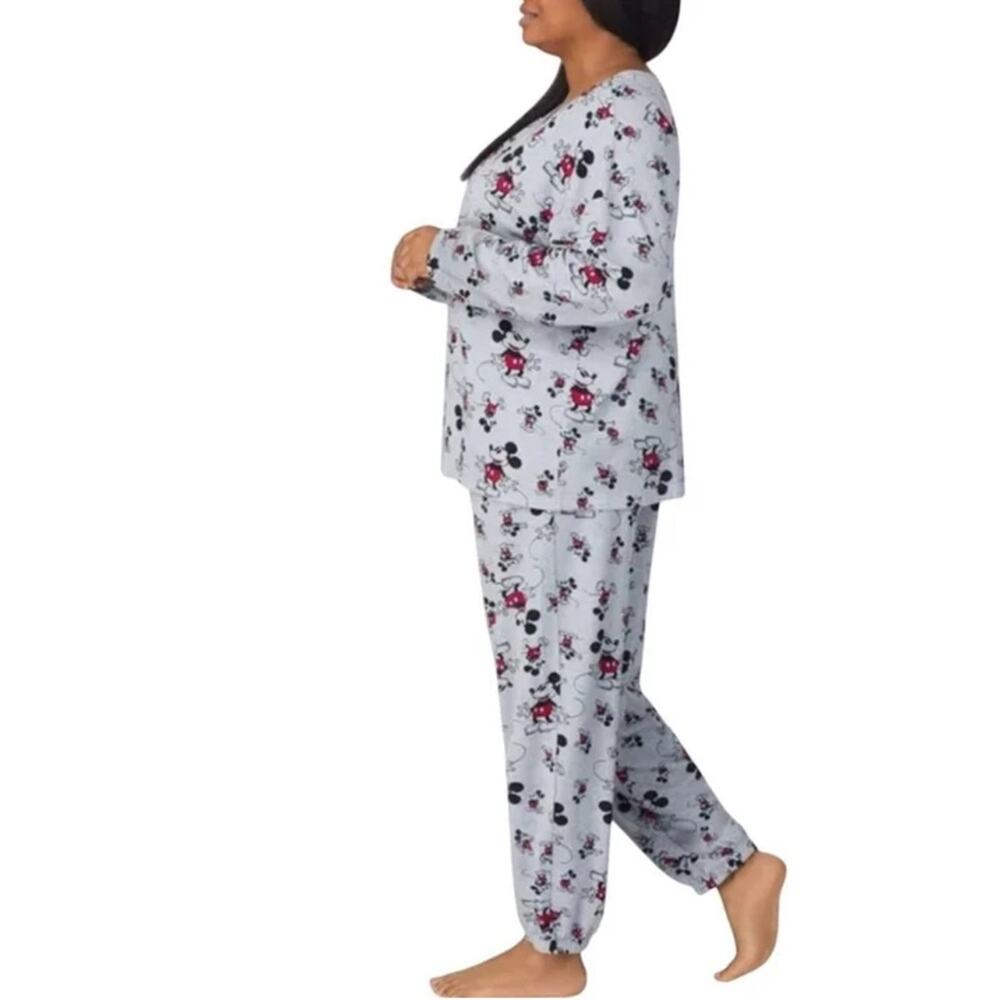 Disney Women's Mickey Mouse Pajamas Set Gray Size 3X NWT - Picture 8 of 8